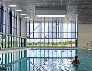 Municipal indoor swimming pool